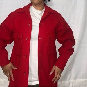 Red Wool Flannel jacket